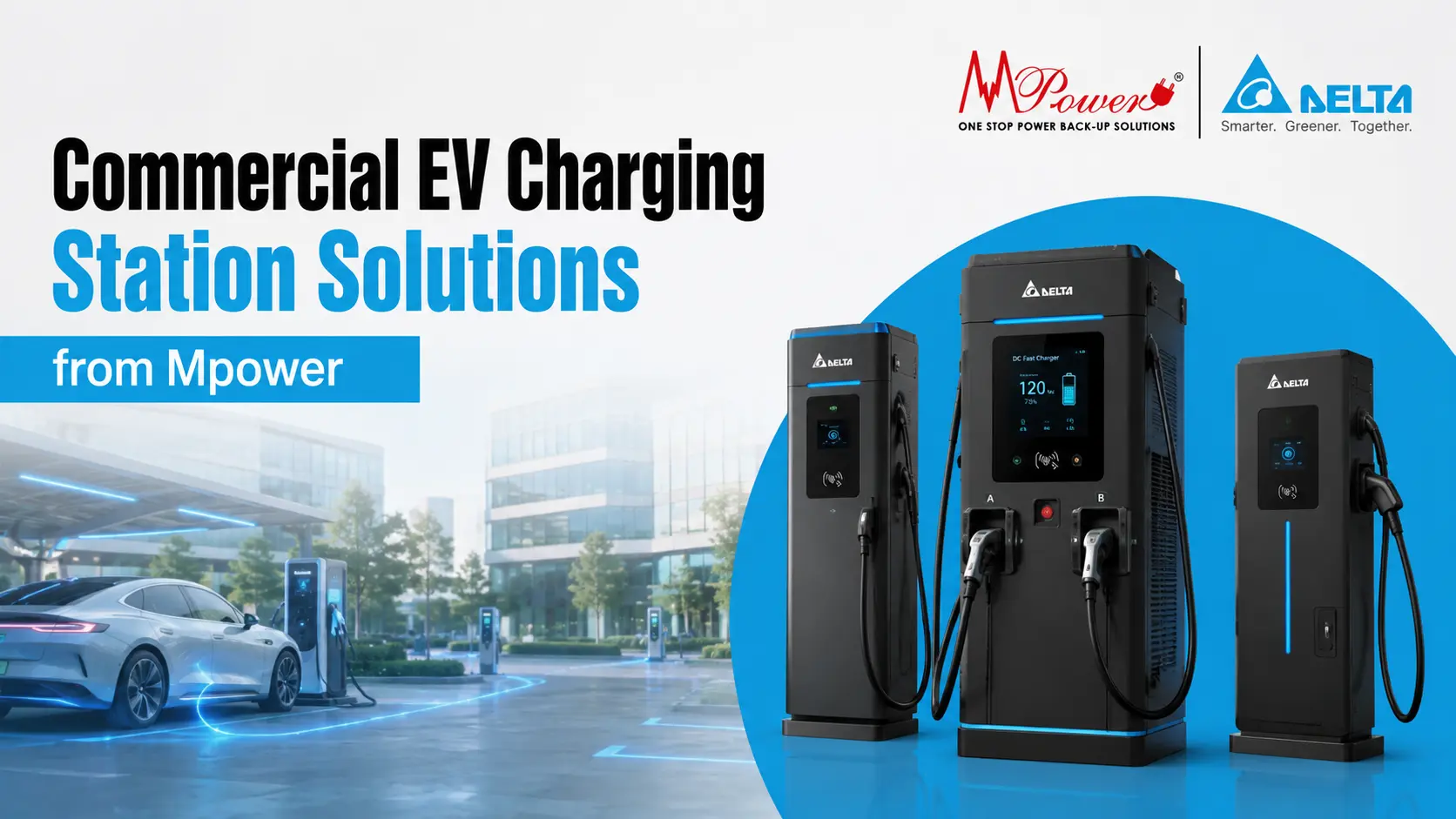 Commercial EV charging station